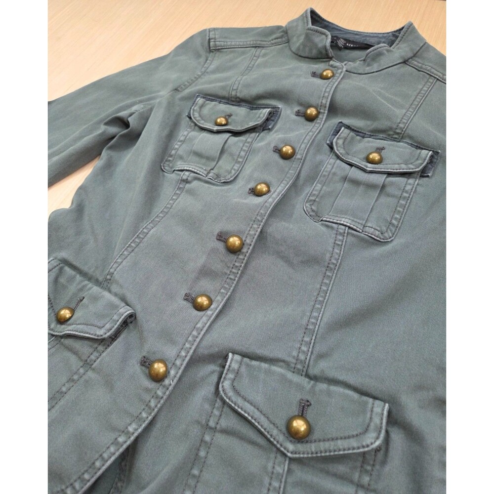 White House Black Market Cropped Military Jacket